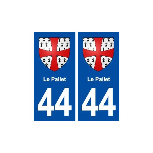 44  Le Pallet blason ville autocollant plaque stickers