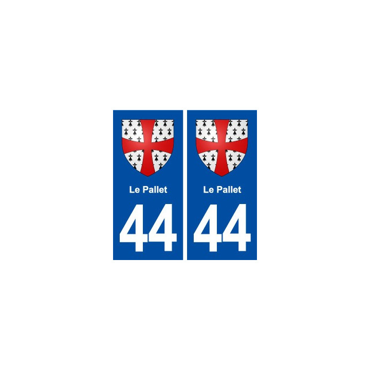 44  Le Pallet blason ville autocollant plaque stickers