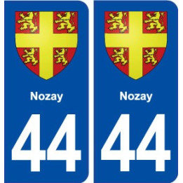 44  Nozay logo ville autocollant plaque stickers