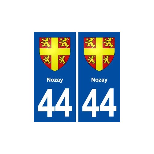 44  Nozay logo ville autocollant plaque stickers
