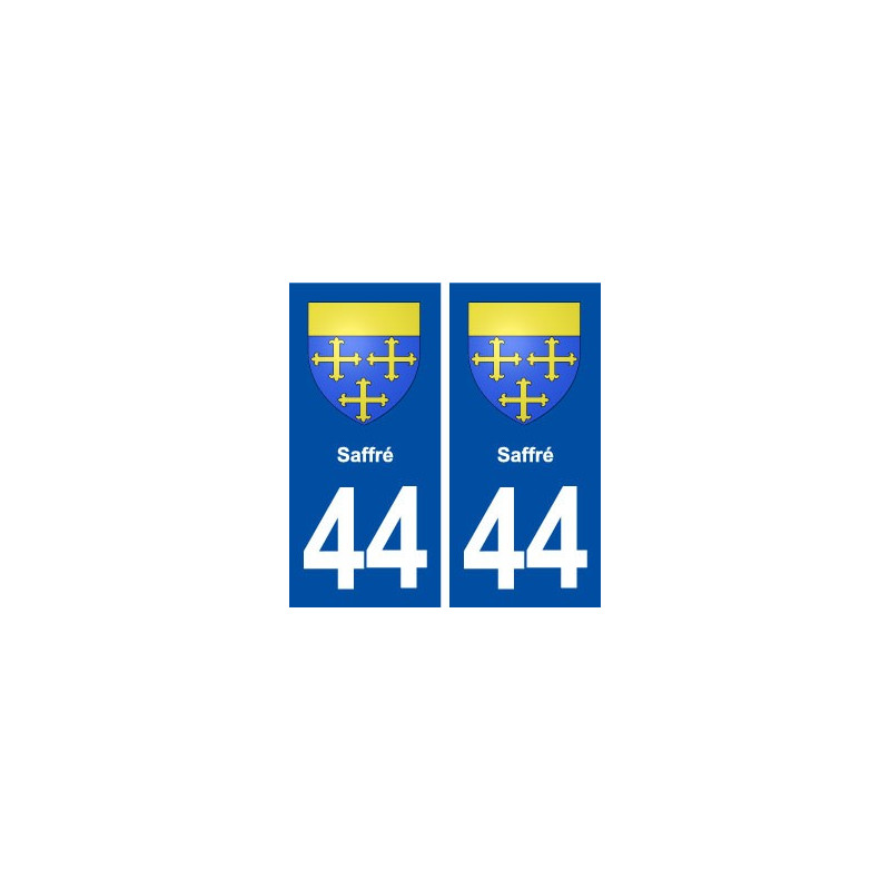 44  Saffré blason ville autocollant plaque stickers
