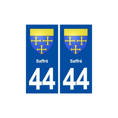 44  Saffré blason ville autocollant plaque stickers
