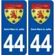 44  Saint Mars la Jaille blason ville autocollant plaque stickers