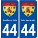 44  Saint Mars la Jaille blason ville autocollant plaque stickers