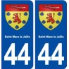 44  Saint Mars la Jaille blason ville autocollant plaque stickers
