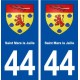 44  Saint Mars la Jaille blason ville autocollant plaque stickers