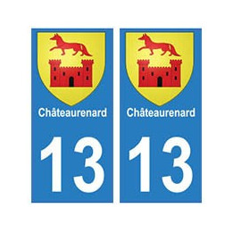 13 Châteaurenard ville autocollant plaque