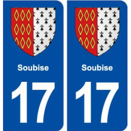17 Soubise blason ville autocollant plaque sticker