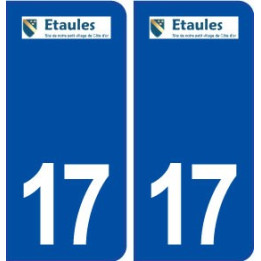 17 Étaules logo ville autocollant plaque sticker