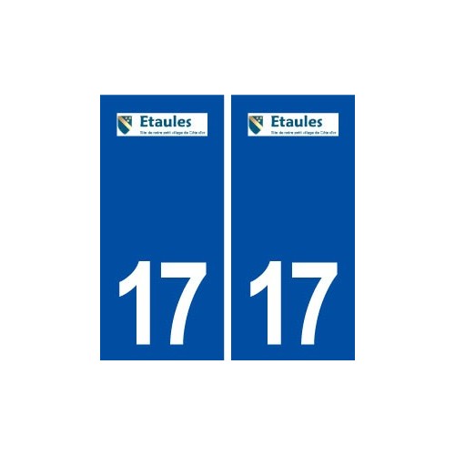 17 Étaules logo ville autocollant plaque sticker
