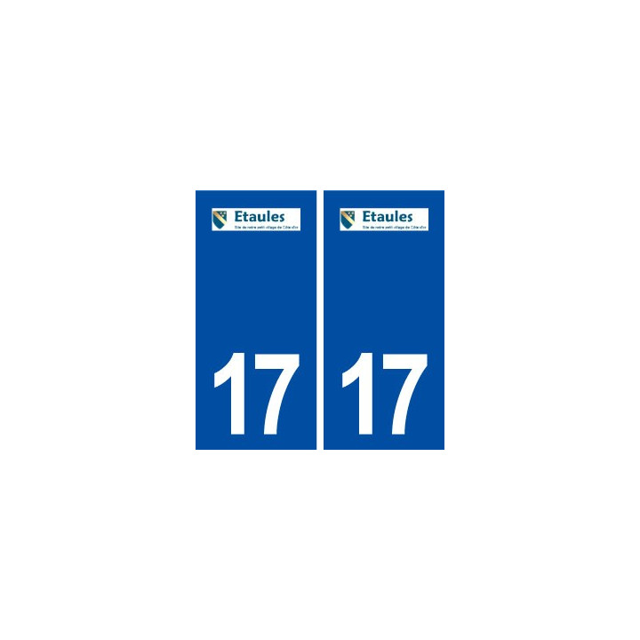 17 Étaules logo ville autocollant plaque sticker