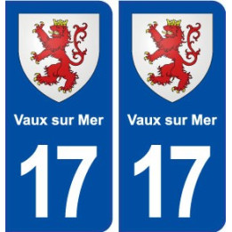 17 Vaux sur Mer blason ville autocollant plaque sticker