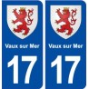 17 Vaux sur Mer blason ville autocollant plaque sticker