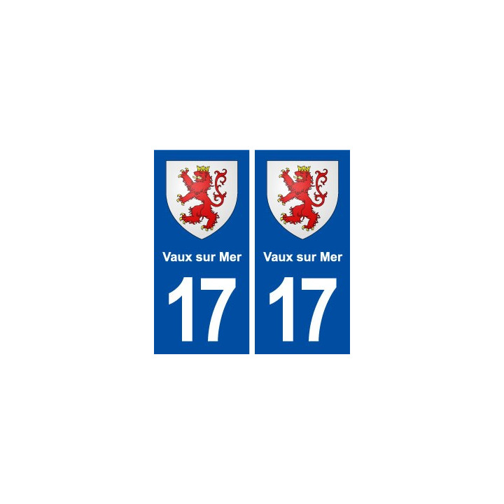 17 Vaux sur Mer blason ville autocollant plaque sticker