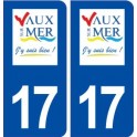 17 Vaux sur Mer logo autocollant plaque sticker