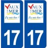 17 Vaux sur Mer logo autocollant plaque sticker