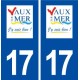 17 Vaux sur Mer logo autocollant plaque sticker