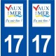 17 Vaux sur Mer logo sticker adesivo piastra