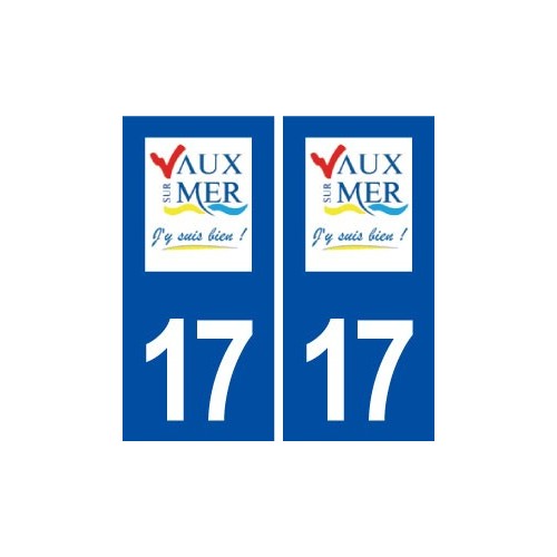 17 Vaux sur Mer logo autocollant plaque sticker