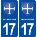 17 Saint Martin de Ré coat of arms, city sticker, plate sticker