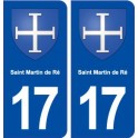 17 Saint Martin de Ré blason ville autocollant plaque sticker