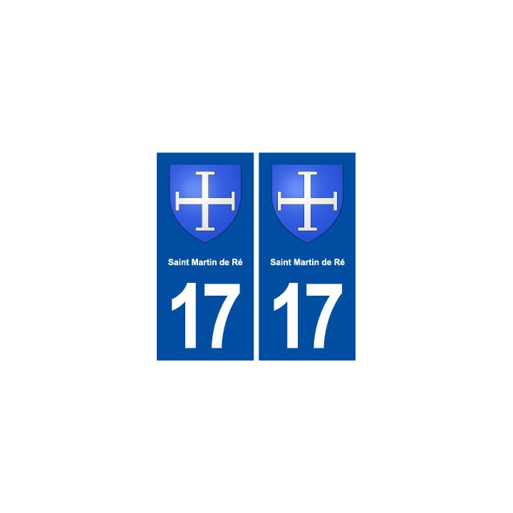 17 Saint Martin de Ré blason ville autocollant plaque sticker