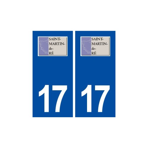 17 Saint Martin de Ré logo ville autocollant plaque sticker