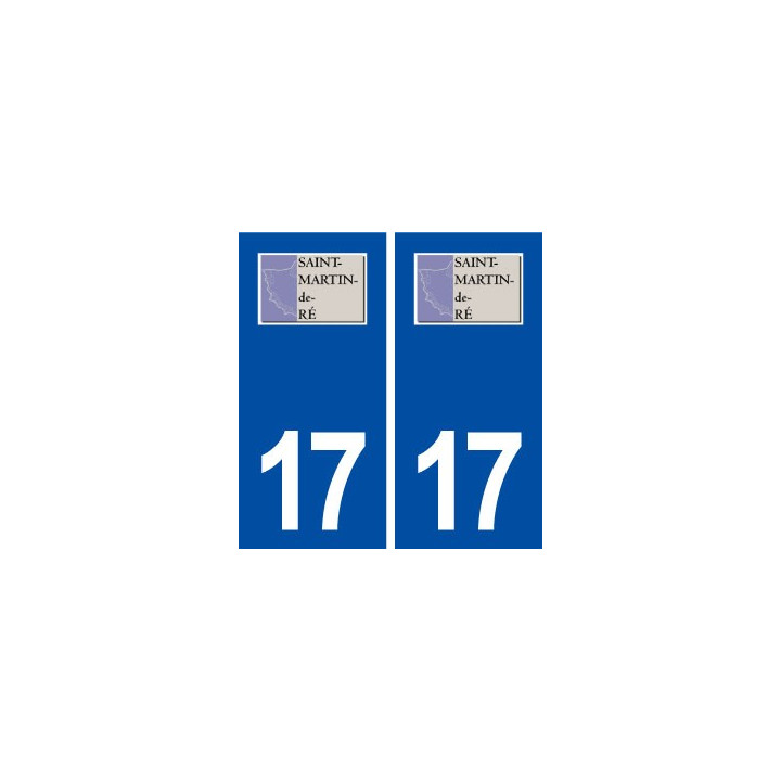 17 Saint Martin de Ré logo ville autocollant plaque sticker