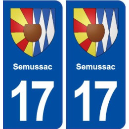 17 Semussac blason ville autocollant plaque sticker