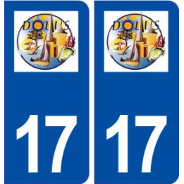 17 Dolus d'Oléron logo ville autocollant plaque sticker