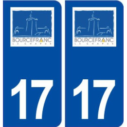17 Bourcefranc le Chapus logo ville autocollant plaque sticker
