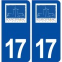 17 Bourcefranc le Chapus logo ville autocollant plaque sticker