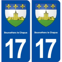 17 Bourcefranc le Chapus blason ville autocollant plaque sticker