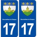 17 Bourcefranc le Chapus blason ville autocollant plaque sticker