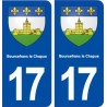 17 Bourcefranc le Chapus blason ville autocollant plaque sticker