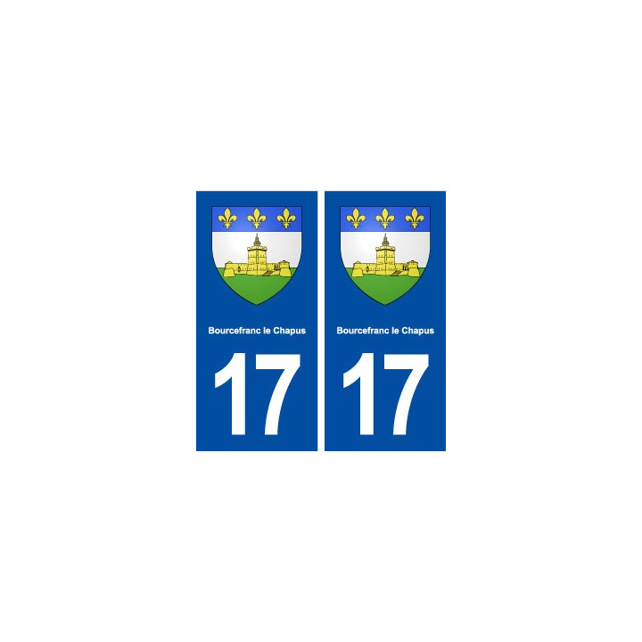 17 Bourcefranc le Chapus blason ville autocollant plaque sticker