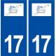 17 Montendre logo ville autocollant plaque sticker