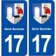 17 Saint Savinien blason ville autocollant plaque sticker