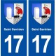 17 Saint Savinien blason ville autocollant plaque sticker