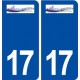 17 Saint Savinien logo ville autocollant plaque sticker