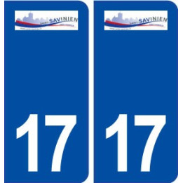 17 Saint Savinien logo ville autocollant plaque sticker