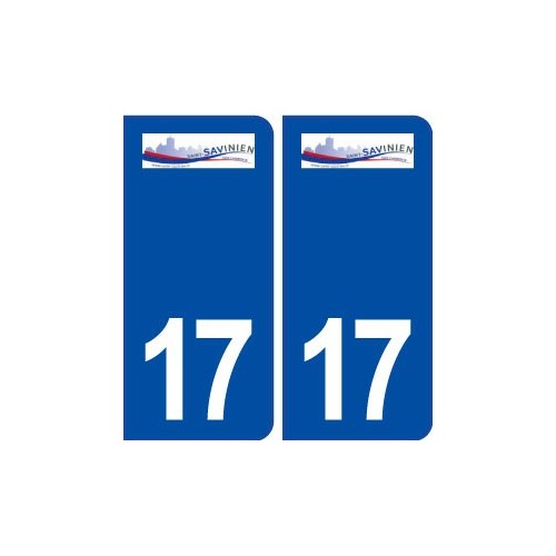 17 Saint Savinien logo ville autocollant plaque sticker