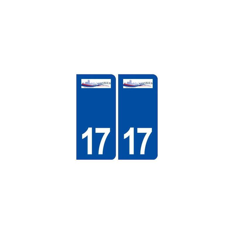 17 Saint Savinien logo ville autocollant plaque sticker