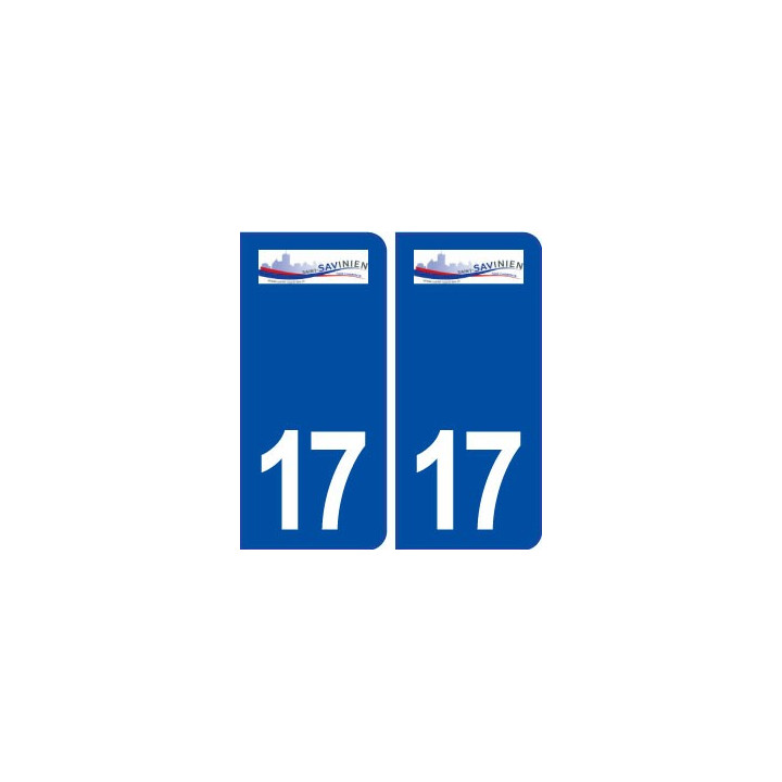 17 Saint Savinien logo ville autocollant plaque sticker