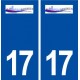 17 Saint Savinien logo ville autocollant plaque sticker