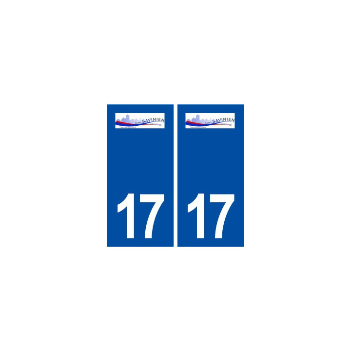17 Saint Savinien logo ville autocollant plaque sticker