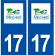 17 Meschers sur Gironde logo ville autocollant plaque sticker