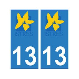 13 Istres ville autocollant plaque