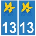 13 Istres city sticker plate