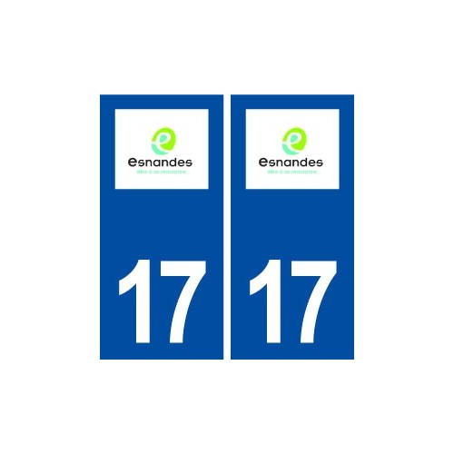 17 Esnandes logo ville autocollant plaque sticker